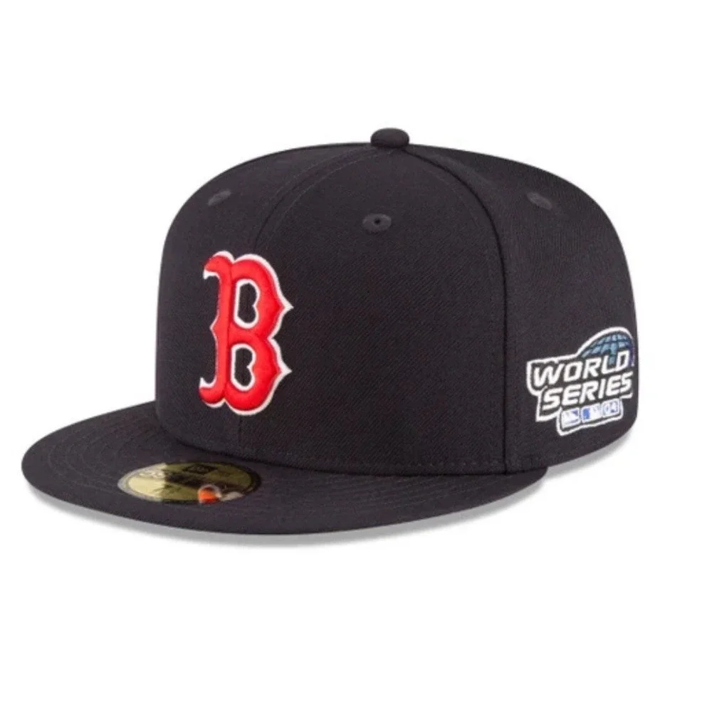 Boston Red Sox New Era 59FIFTY‎ Fitted Hat World Series 2004 Size 6 7/8 MLB Wool